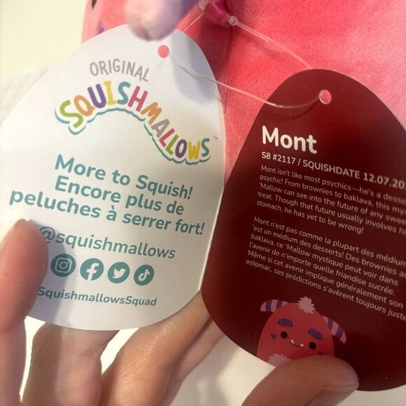 Mont the Monster 8" Valentine's Day Squishmallow - Picture 5 of 6